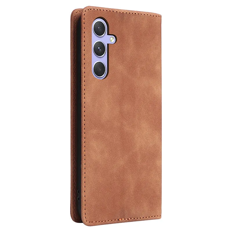 006 Series For Samsung Galaxy A54 5G Case Leather Wallet Phone Cover with Sucker Closure