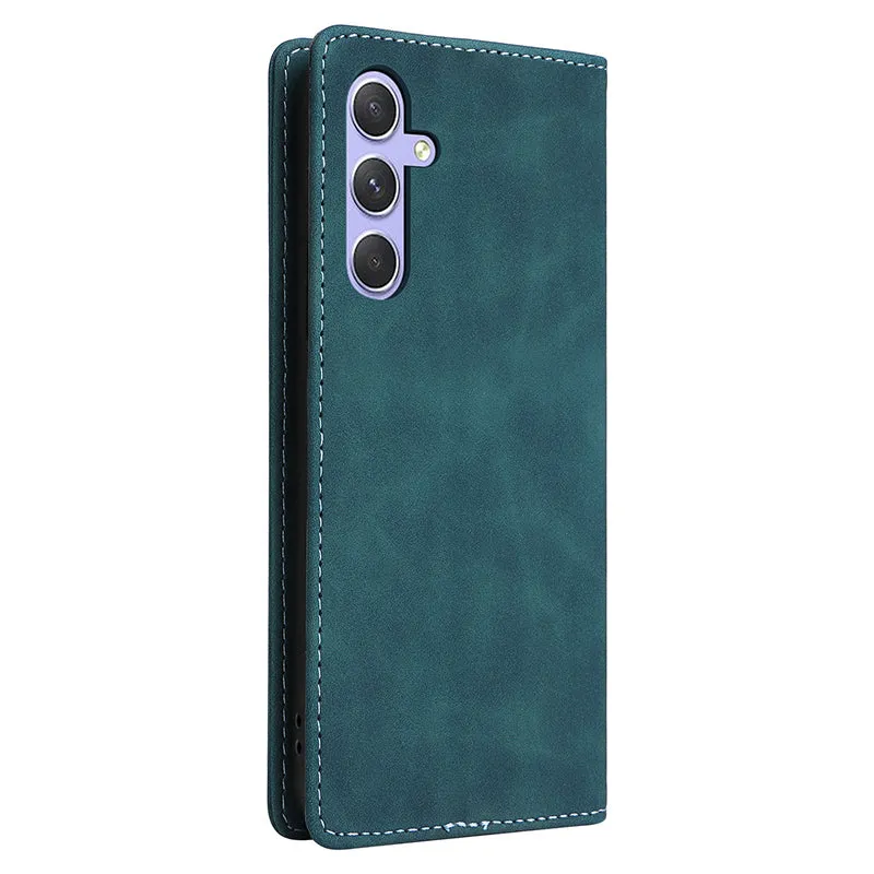 006 Series For Samsung Galaxy A54 5G Case Leather Wallet Phone Cover with Sucker Closure