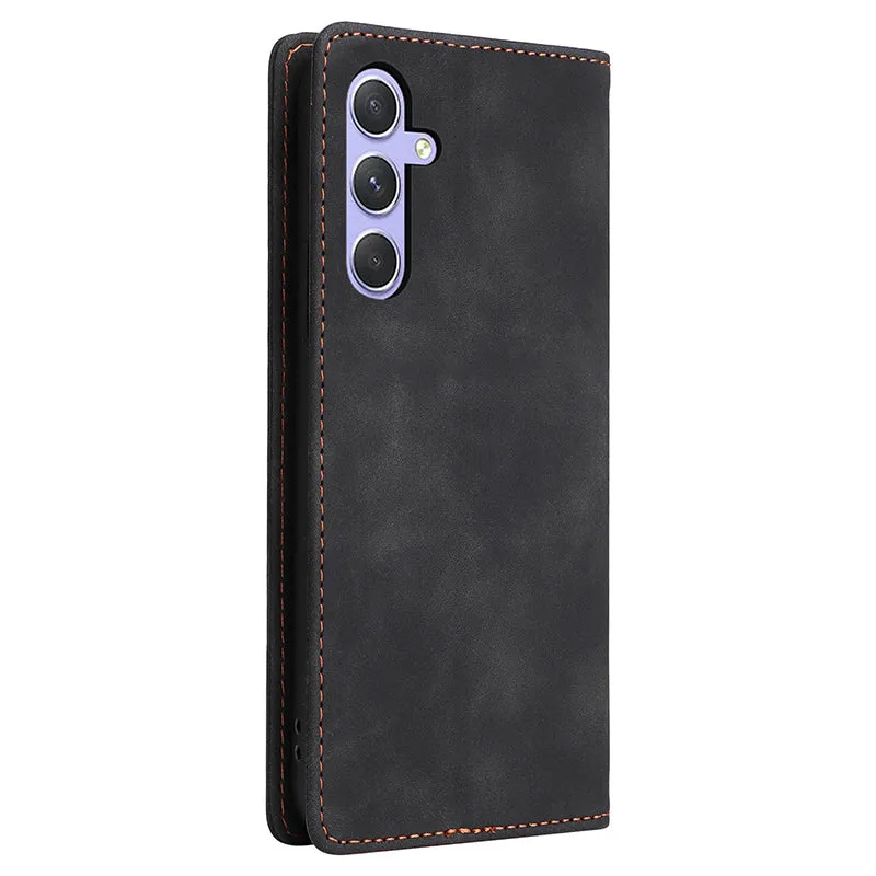 006 Series For Samsung Galaxy A54 5G Case Leather Wallet Phone Cover with Sucker Closure