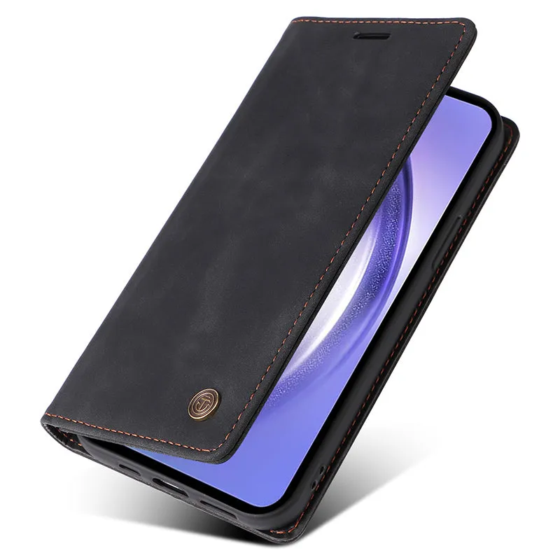 006 Series For Samsung Galaxy A54 5G Case Leather Wallet Phone Cover with Sucker Closure