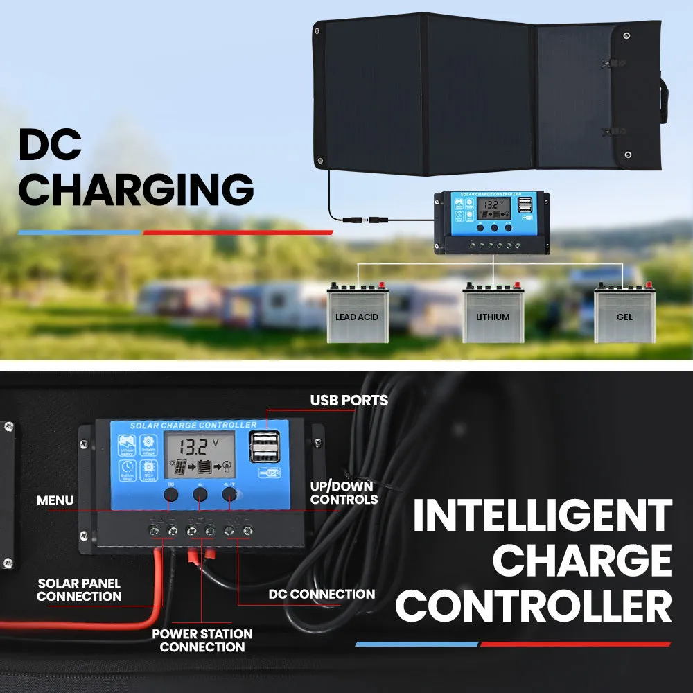 1000W Solar Generator Power Station, 515Wh, LED Display - Genpower