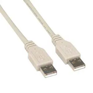 10Ft A-Male to A-Male USB2.0 Cable Ivory