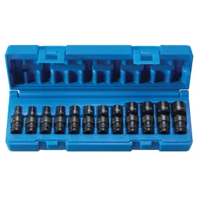 1/4" Drive - 6 Pt. 12 Piece Magnetic Standard Universal Set GRE9712UMG