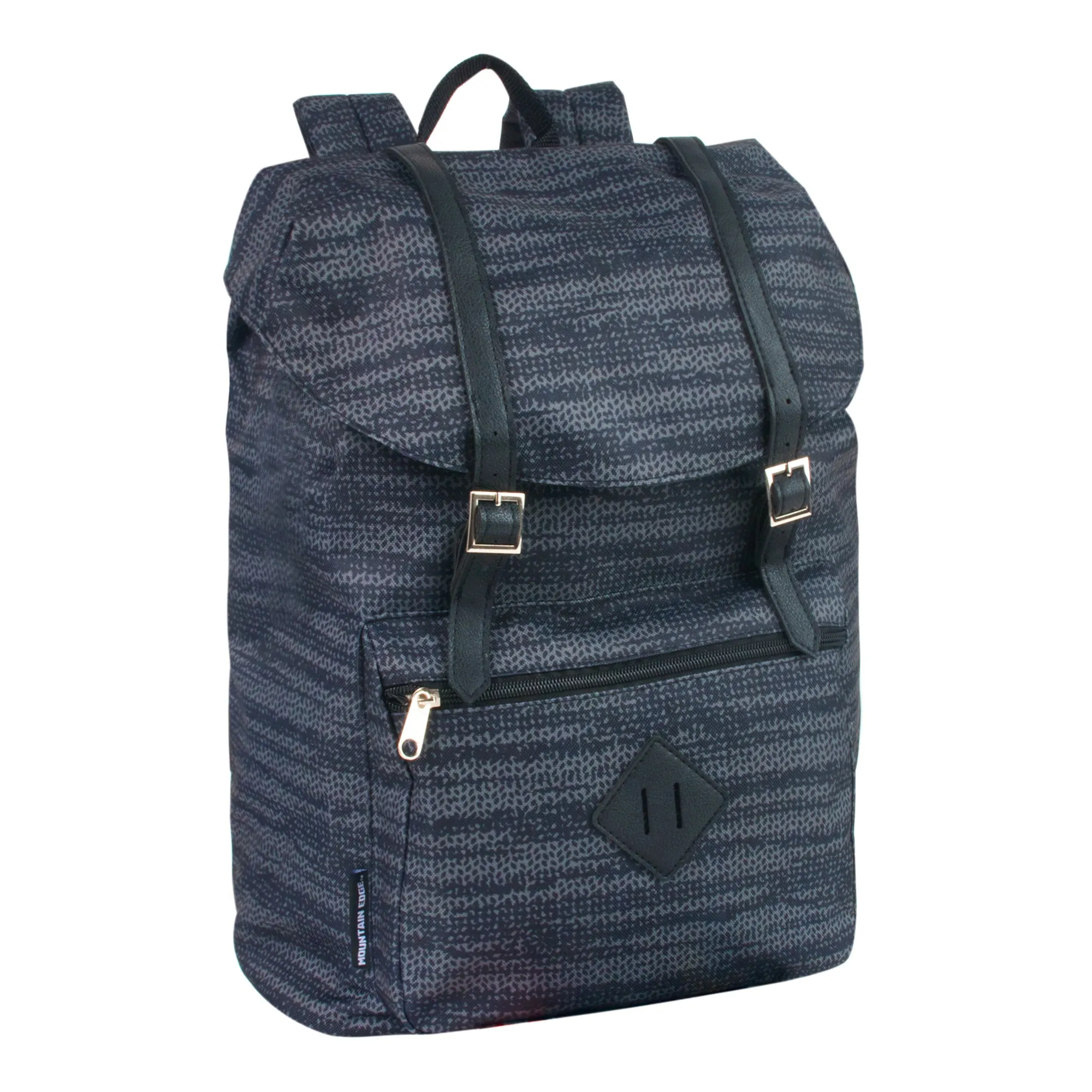 17-inch Printed Double Buckle Backpack