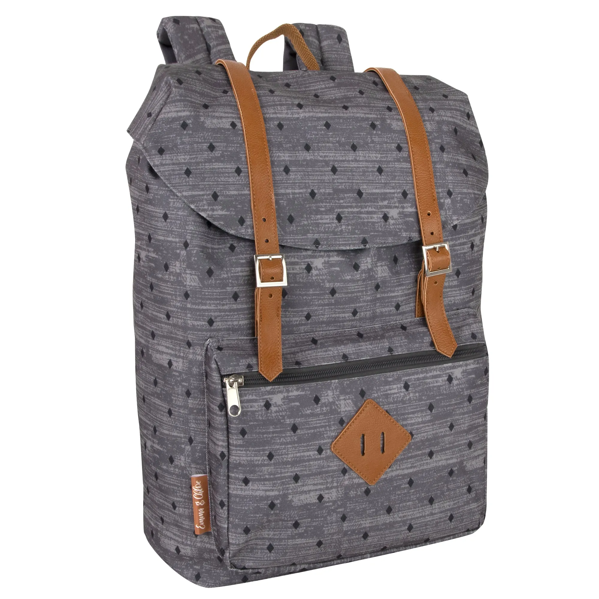 17-inch Printed Double Buckle Backpack