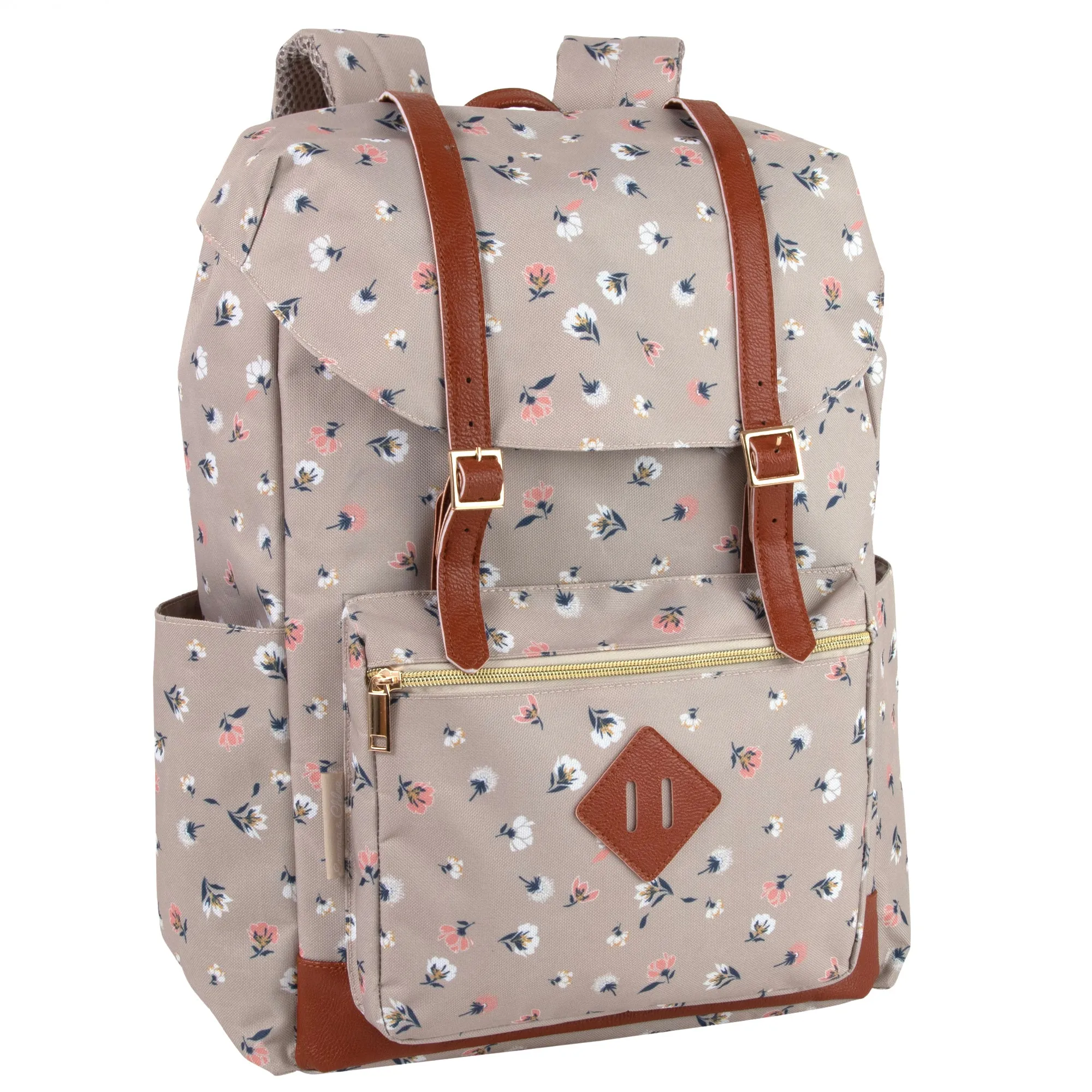 17-inch Printed Double Buckle Backpack