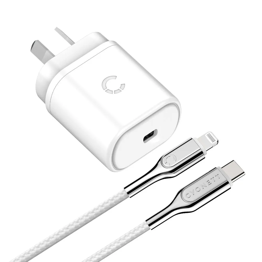 20W Wall Charger with 1.2m Lightning to USB-C Cable