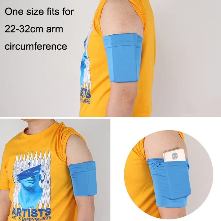 2pcs Outdoor Fitness Mobile Phone Arm Bag Sports Elastic Armbands(Starry Sky)