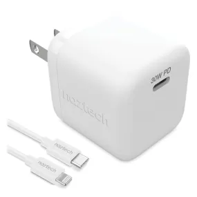 30-Watt Power Delivery Wall Charger with 6 ft. USB-C(R) to MFI Lightning(R) Cable, White