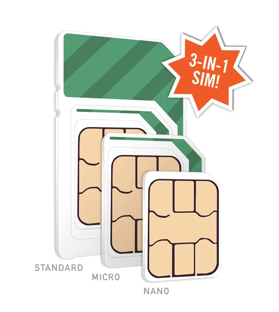 $30/mo. Mint Mobile Phone Plan with Unlimited Talk, Text & Data for 3 Months (3-in-1 SIM Card)