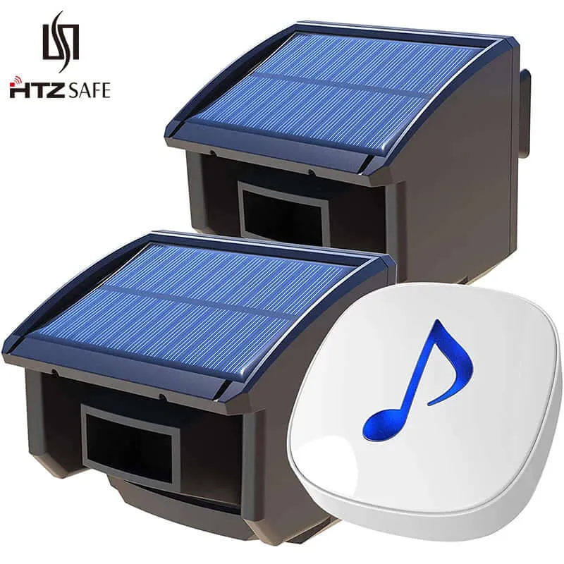 400 Meters Solar Wireless Driveway Outdoor Alarm System