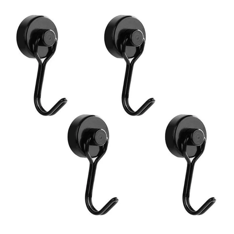 4Pcs Swivel Swing Strong Magnetic Hooks