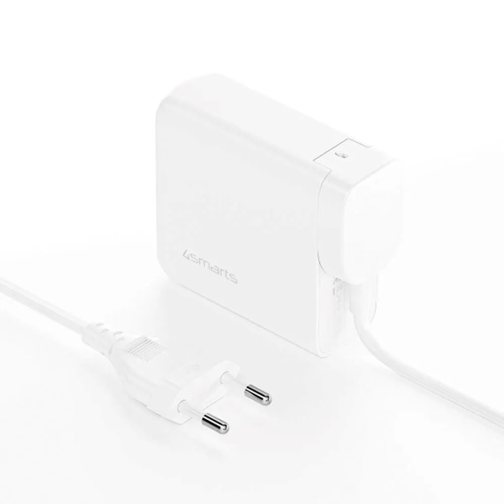 4smarts Charger GaN Flex Pro 100W PD - Vægoplader m. 1 x USB-A & 3 x USB-C - Hvid