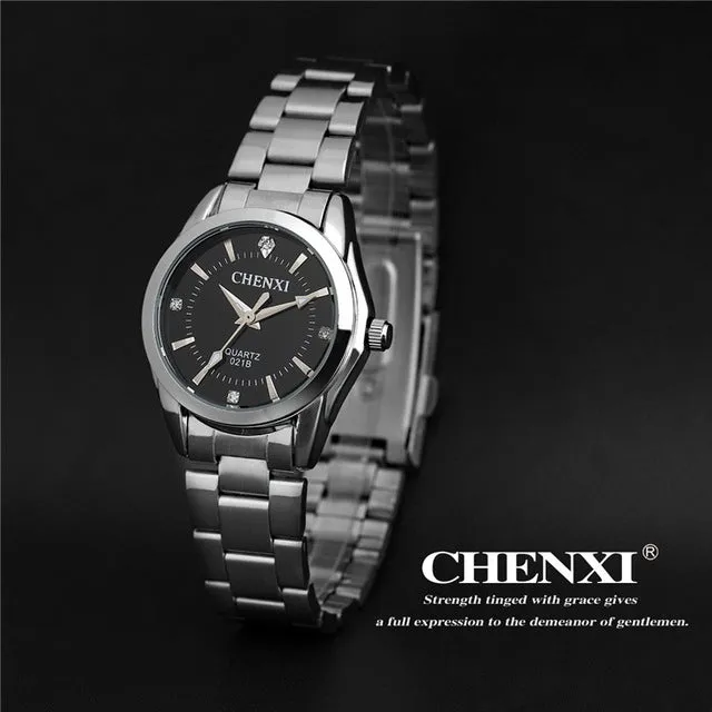 5 Fashion colors CHENXI CX021B Brand relogio Luxury Women's Casual watches waterproof watch women fashion Dress Rhinestone watch