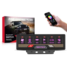 6 Gang Switch Panel - RGB Bluetooth 12/24v