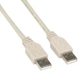 6Ft A-Male to A-Male USB2.0 Cable Ivory