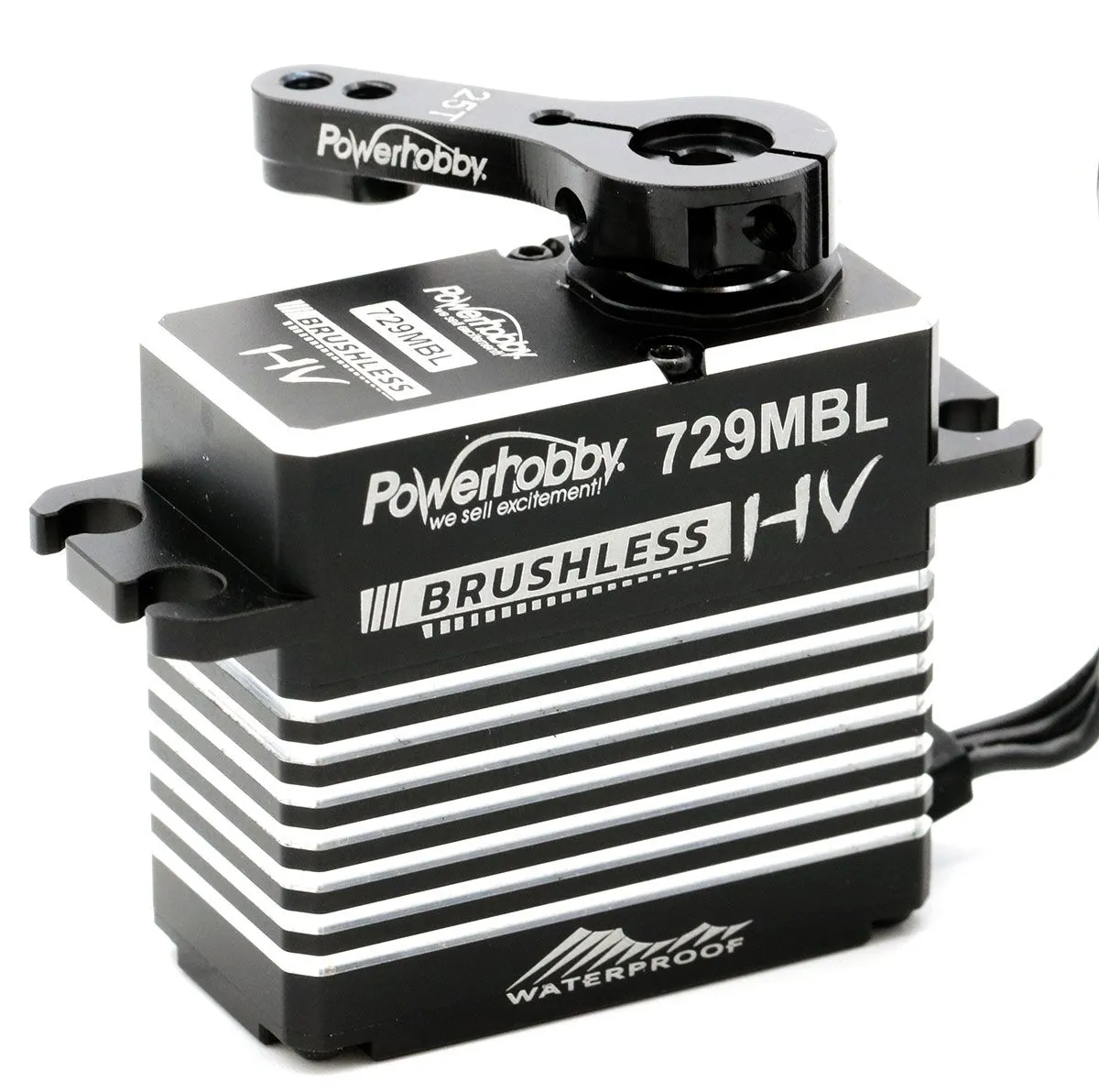 729MBL Waterproof Brushless MG HV Servo, .08sec / 565oz