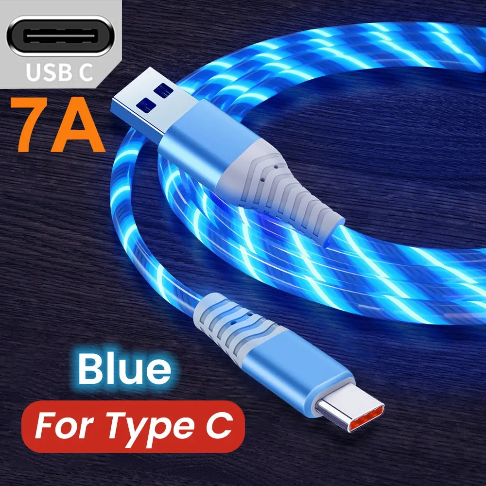 7A 100W Flow Luminous USB Type C Cable p4a