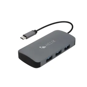 Adaptateur USB-C à 3 ports USB-A de Helix (ETHADPCA3)