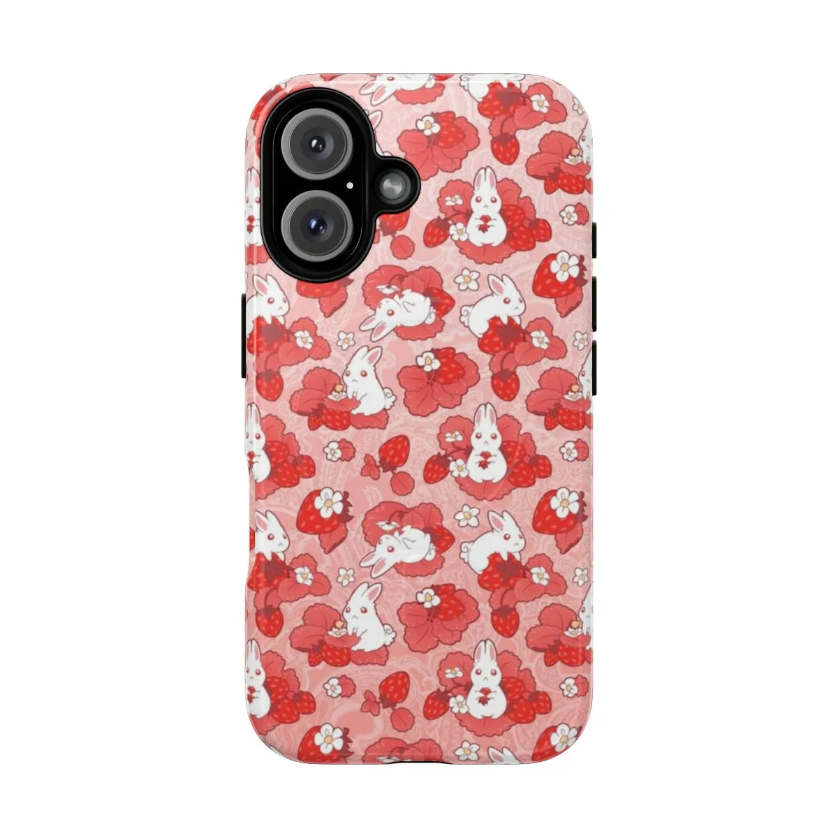 Adorable Strawbunny Magnetic Tough Phone Case