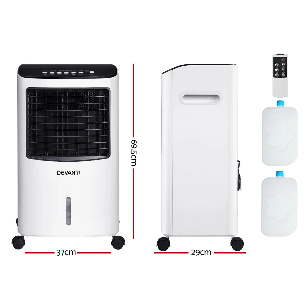 Air Cooler Evaporative Cooling Conditioner Portable 8L Fan Humidifier