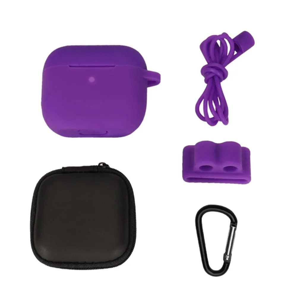 AirPods 3 silicone case with storage bag and accessories - Purple