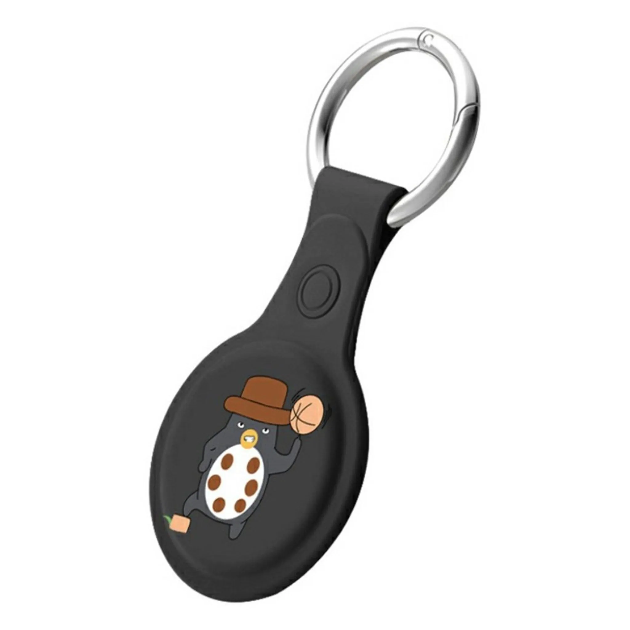 AirTags cute design silicone cover - Black