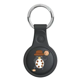 AirTags cute design silicone cover - Black