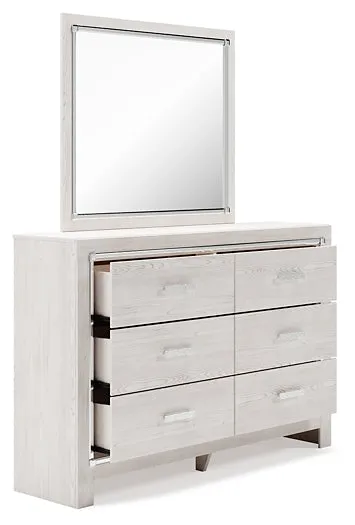 Altyra Full Panel Bed, Dresser, Mirror and Nightstand