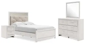 Altyra Full Panel Bed, Dresser, Mirror and Nightstand