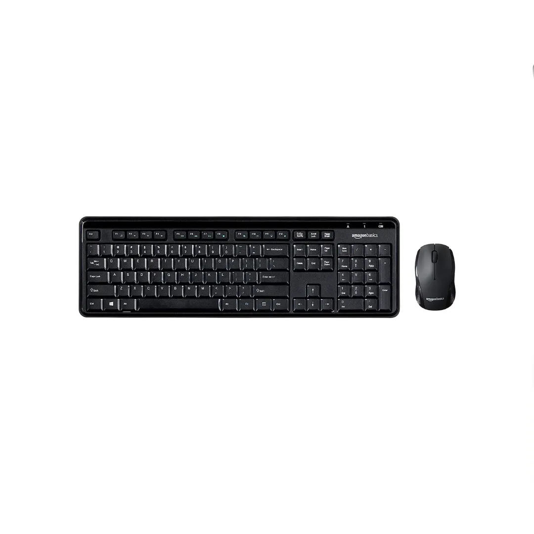 Amazon Basics Wireless Computer Keyboard and Mouse Combo