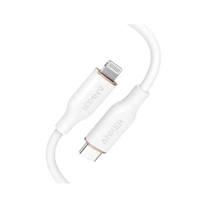 Anker PowerLine III Flow USB-C With Lightning Connector 0.9m - White