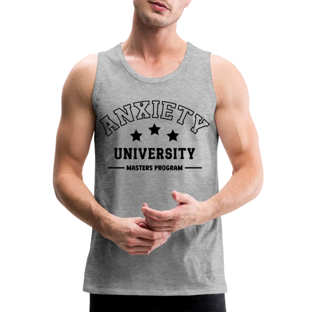 Anxiety University Masters Program, Men’s Premium Tank Top