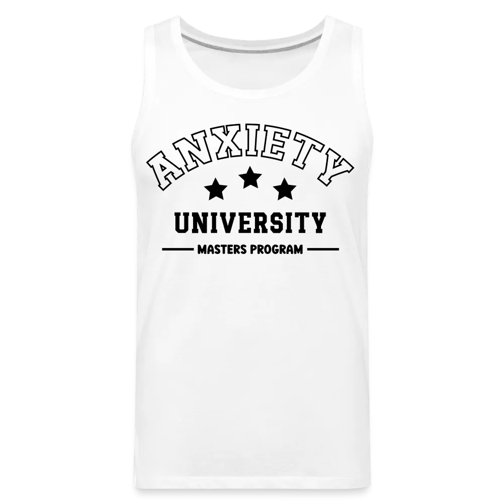 Anxiety University Masters Program, Men’s Premium Tank Top