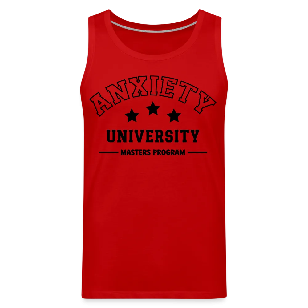 Anxiety University Masters Program, Men’s Premium Tank Top