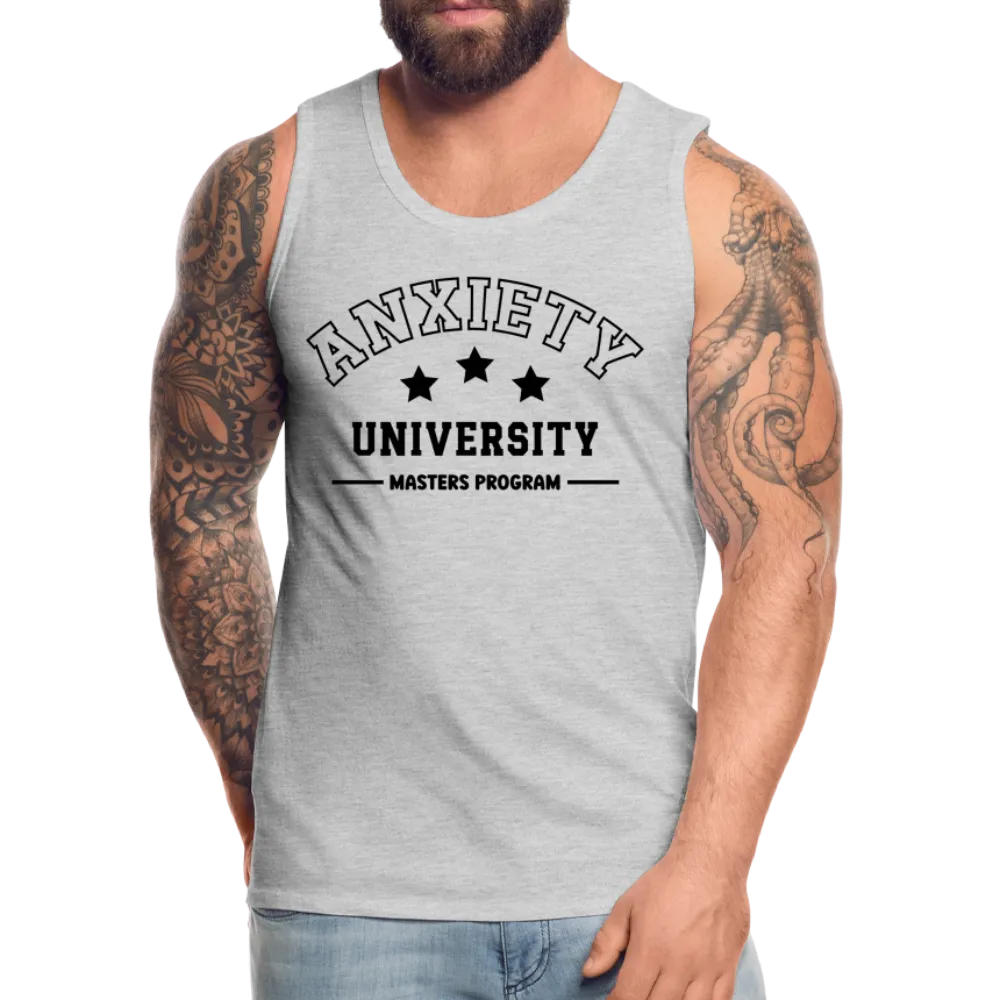 Anxiety University Masters Program, Men’s Premium Tank Top