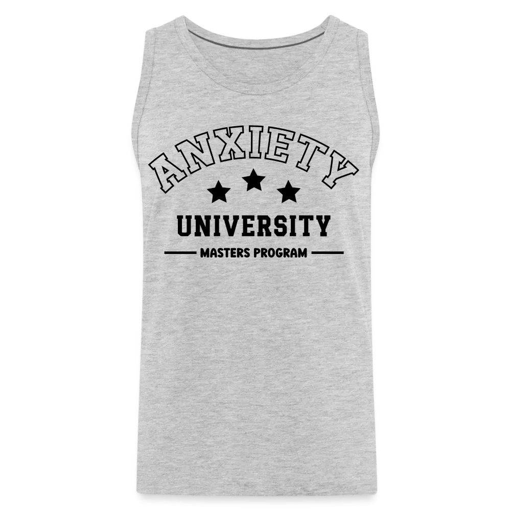 Anxiety University Masters Program, Men’s Premium Tank Top