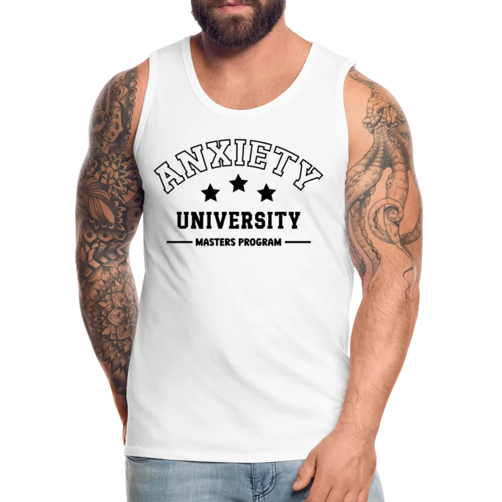 Anxiety University Masters Program, Men’s Premium Tank Top