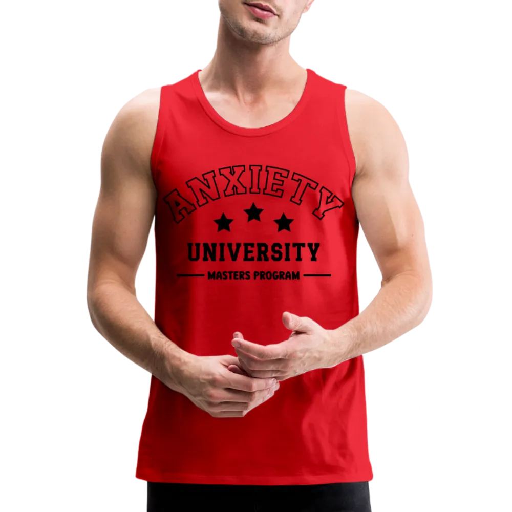 Anxiety University Masters Program, Men’s Premium Tank Top