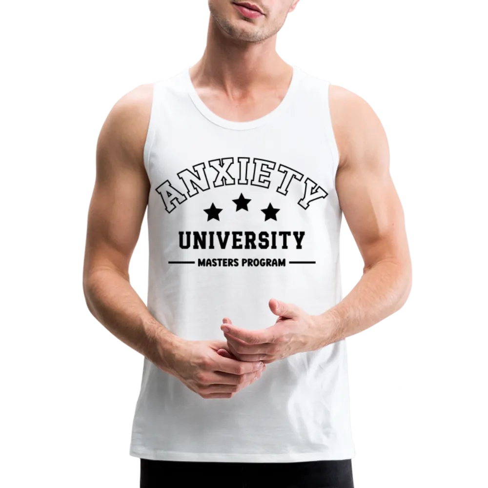 Anxiety University Masters Program, Men’s Premium Tank Top