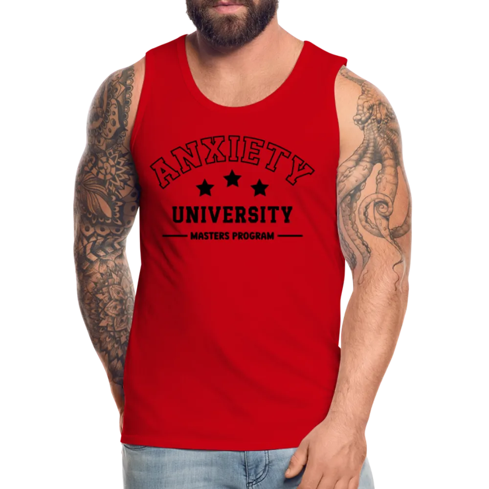 Anxiety University Masters Program, Men’s Premium Tank Top