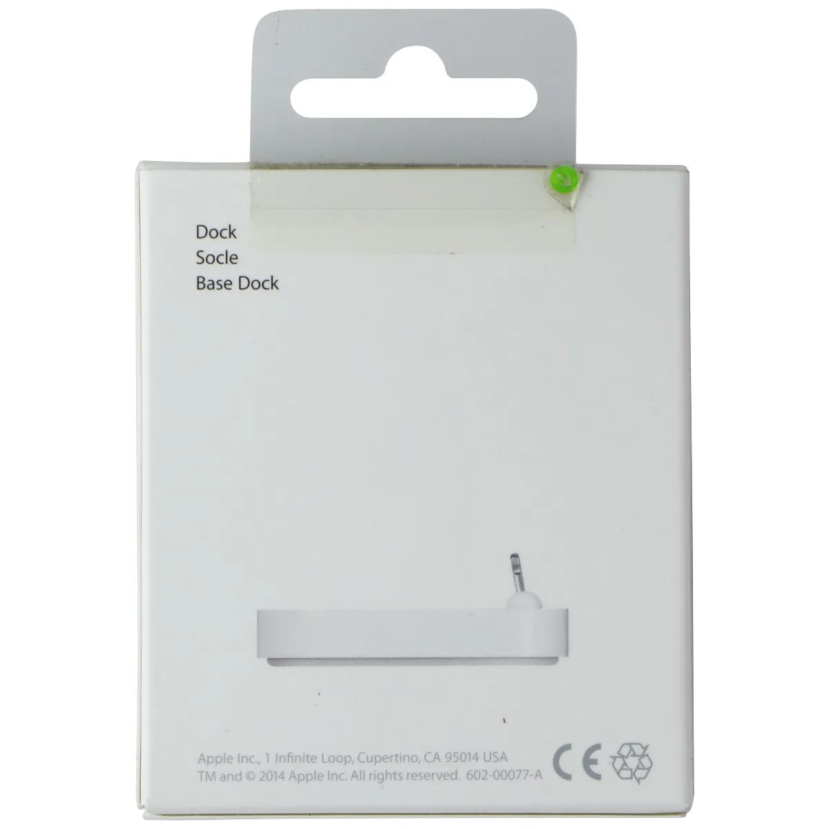 Apple iPhone 8-Pin Lightning Dock Charger for Smartphones/Tablets - White