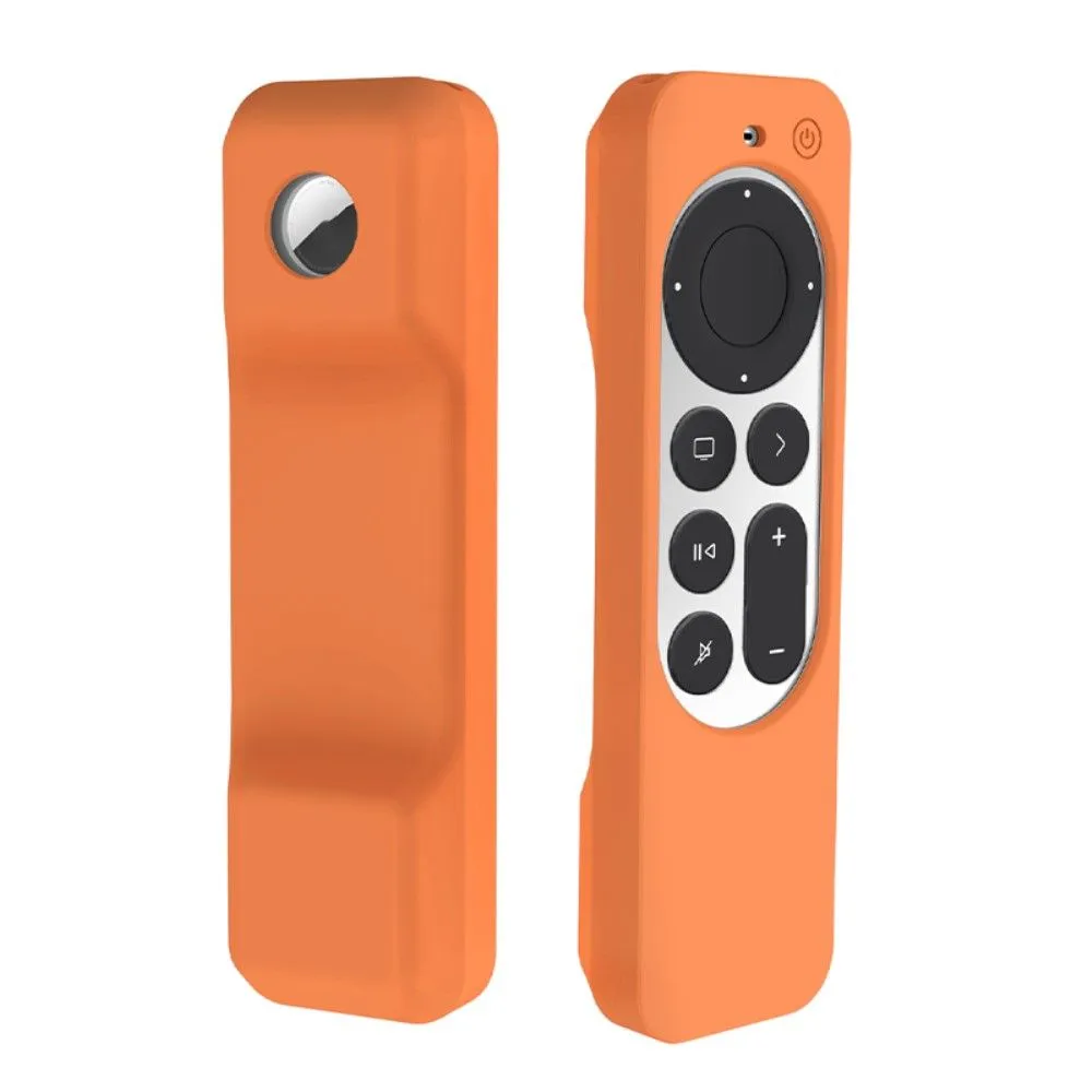 Apple TV 4K (2021) remote controller / AirTag silicone cover - Orange