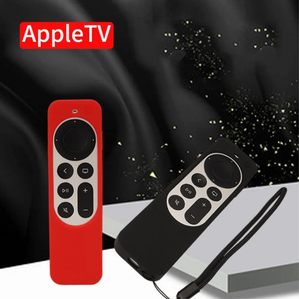 Apple TV 4K (2021) remote controller / AirTag silicone cover - Orange