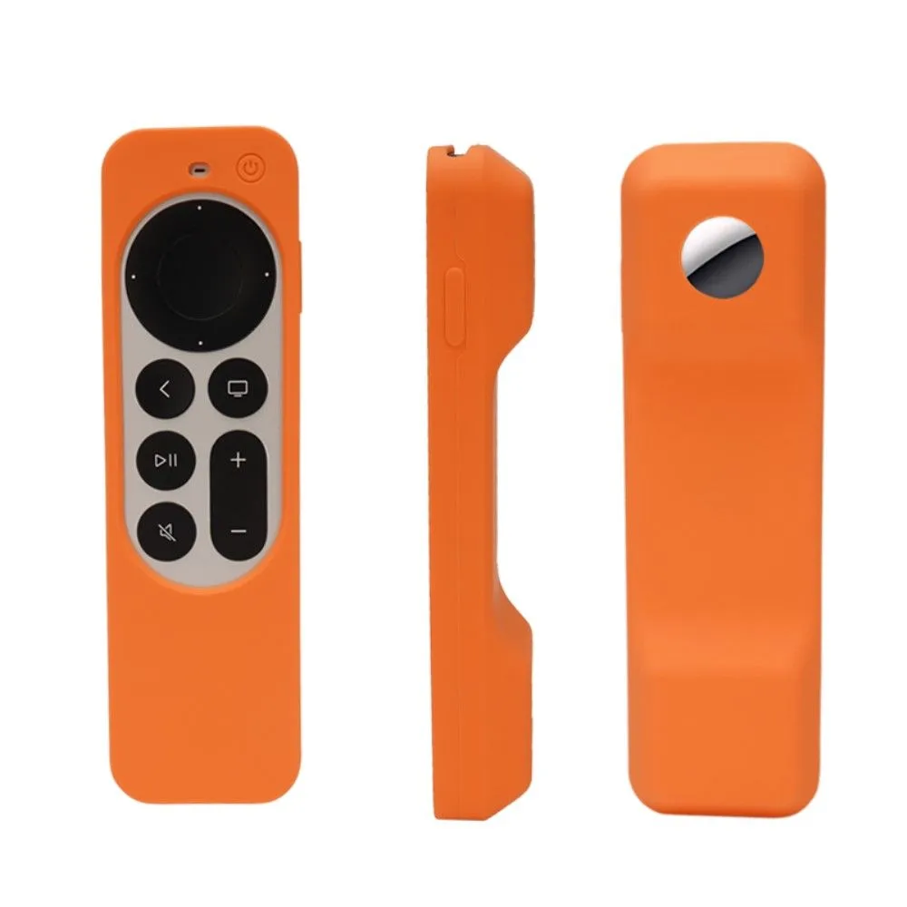 Apple TV 4K (2021) remote controller / AirTag silicone cover - Orange