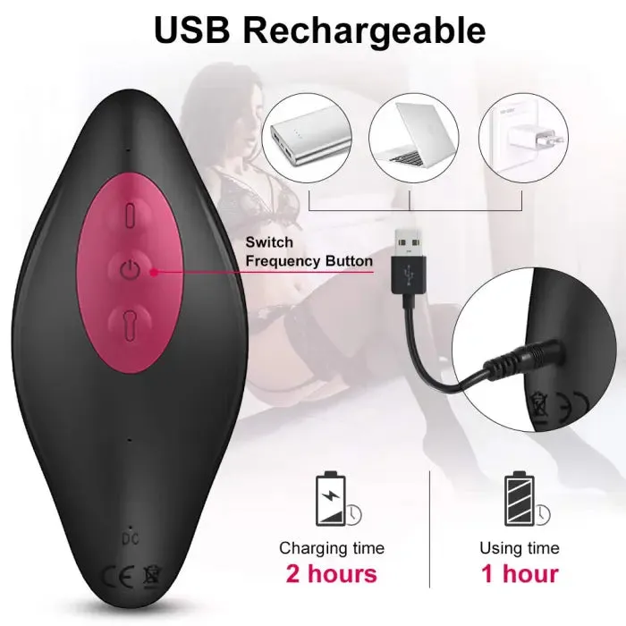 Ass Gasm Expander | Vibrating | Remote Control | 10 Modes | USB