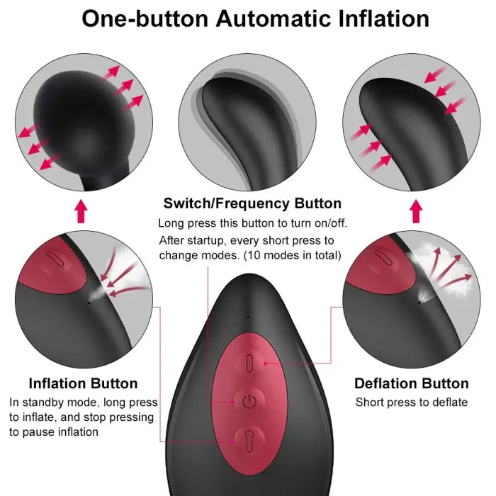 Ass Gasm Expander | Vibrating | Remote Control | 10 Modes | USB