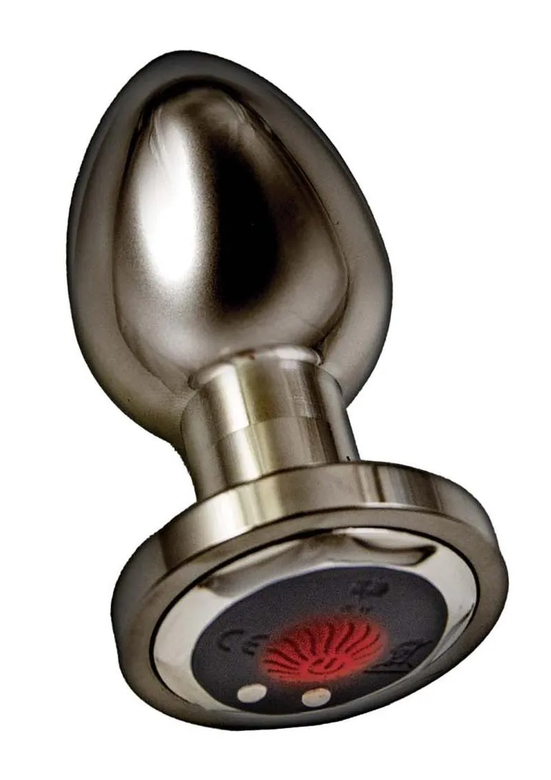 Ass-Sation Remote Control Rechargeable Vibrating Metal Anal Plug