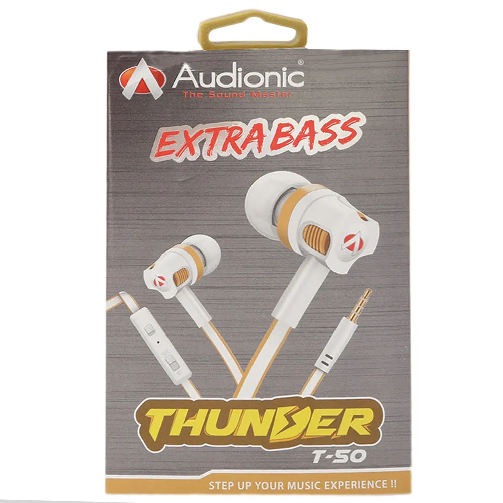 Audionic Thunder Handsfree (T-50) - White