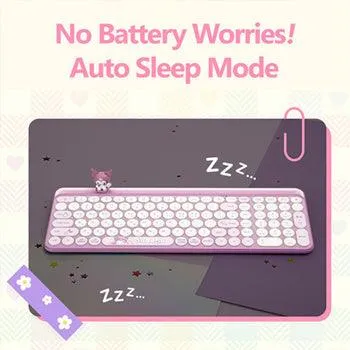 ★Authentic★Sanrio Mymelody and Kuromi Wireless Keyboard/ 3in1 Multi Pairing/ Multi Connection